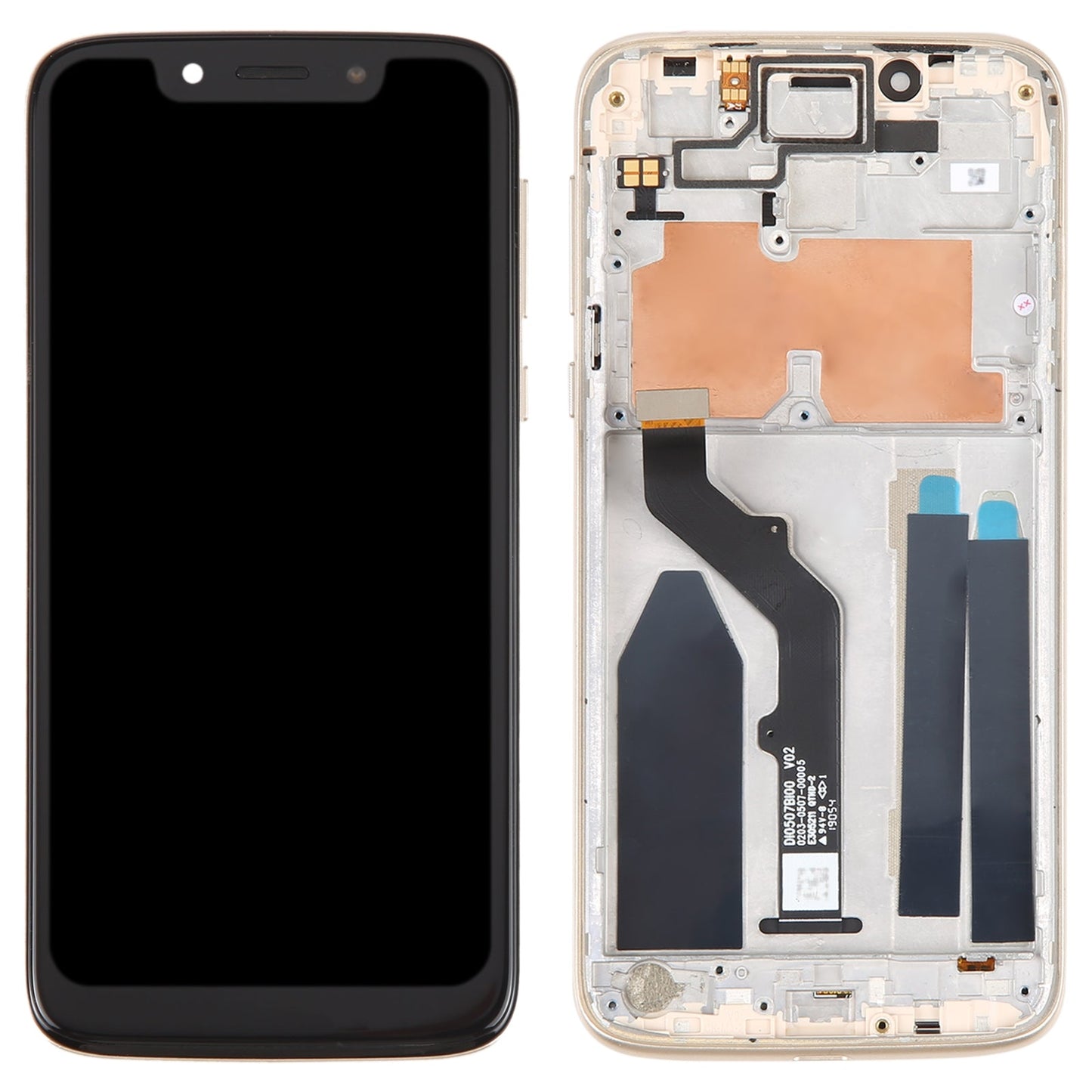 Original LCD Screen For Motorola Moto G6 Play Digitizer Full Assembly With Frame(Gold)