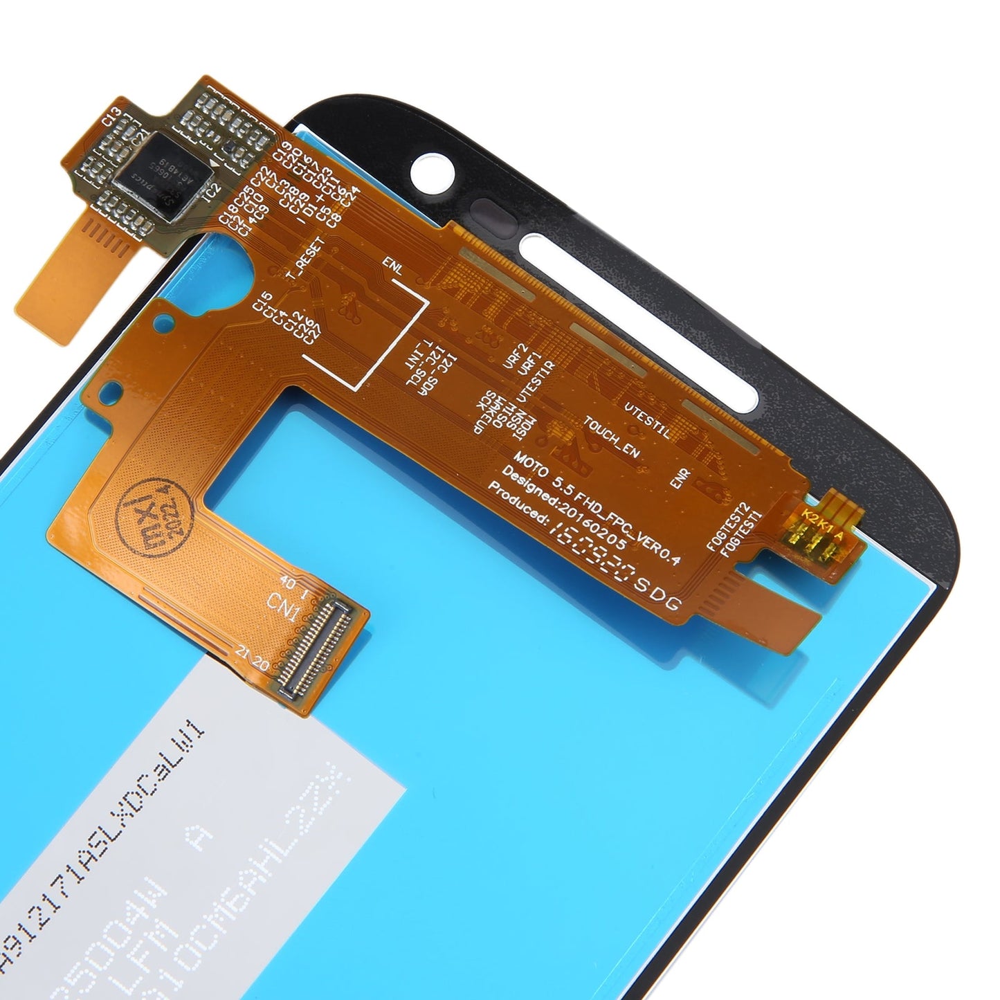 Original LCD Screen For Motorola Moto G4 Plus with Digitizer Full Assembly (White)