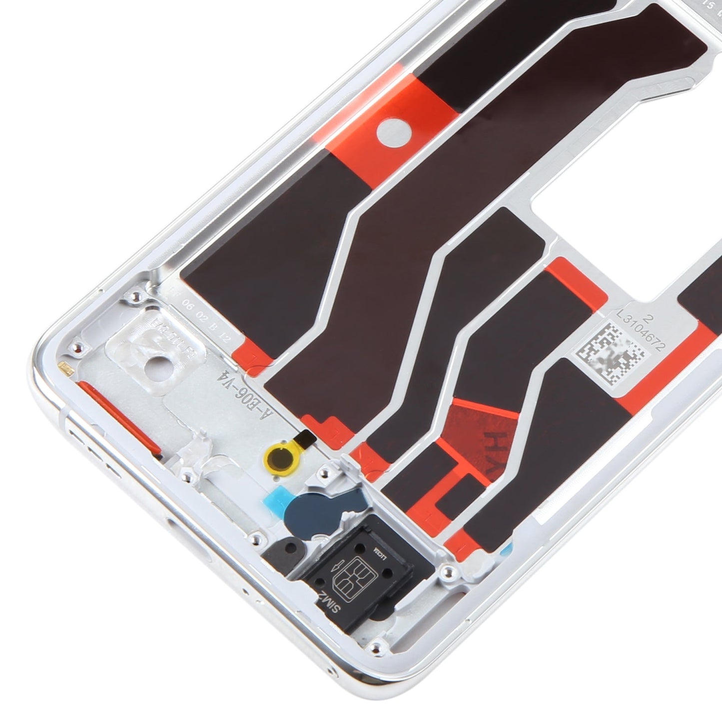 For OPPO Find X3 Pro Original Front Housing LCD Frame Bezel Plate (Silver)