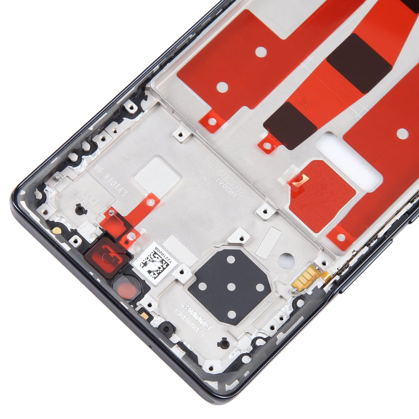 For Honor 80 Front Housing LCD Frame Bezel Plate(Black)