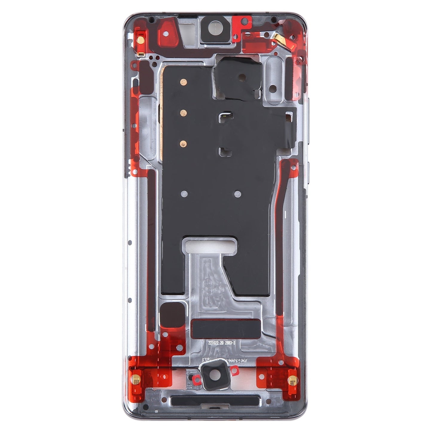 For Huawei P50 Pro Front Housing LCD Frame Bezel Plate(Black)