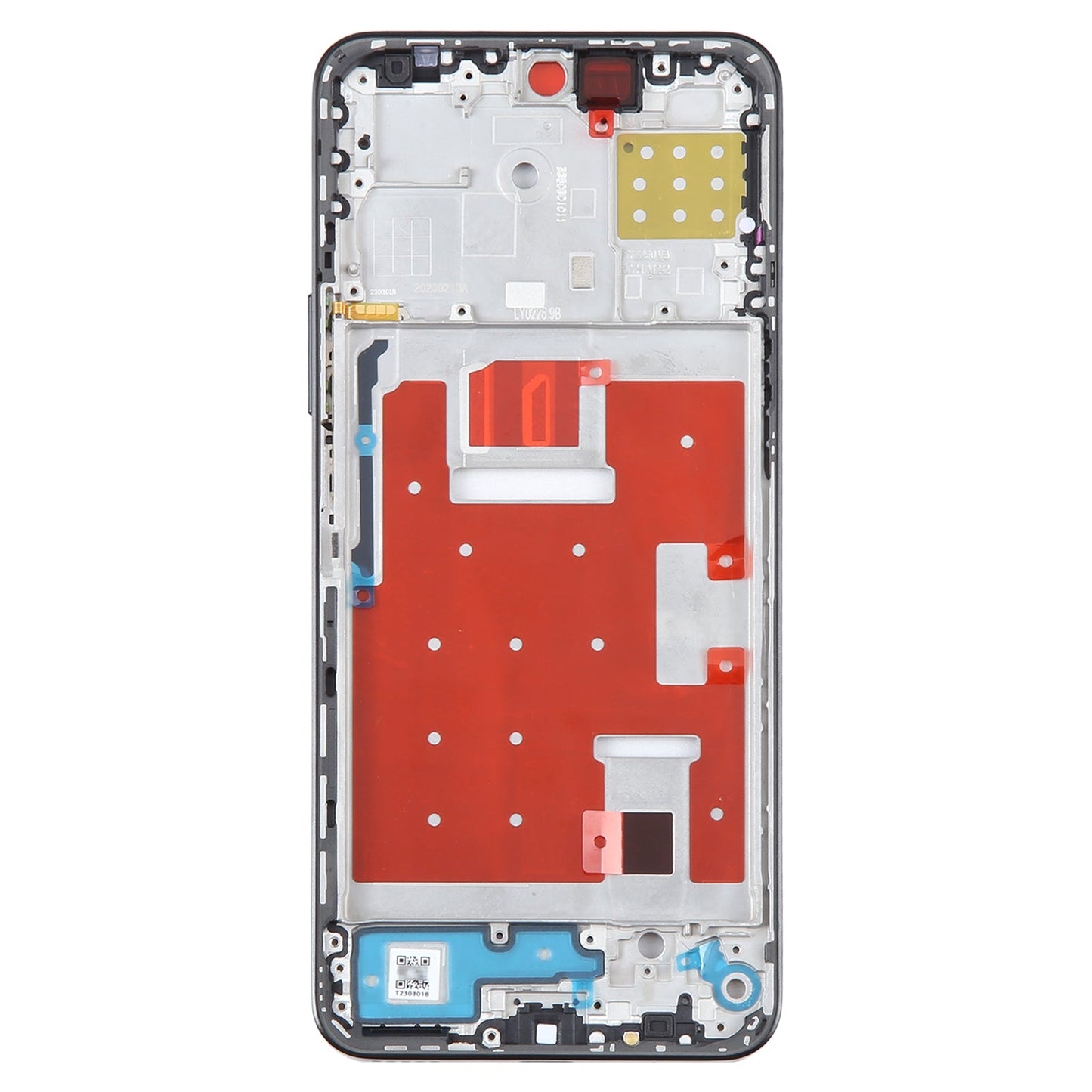 For Honor X8a Front Housing LCD Frame Bezel Plate(Black)