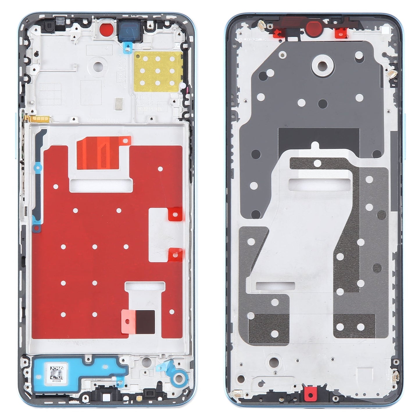 For Honor X8a Front Housing LCD Frame Bezel Plate(Blue)