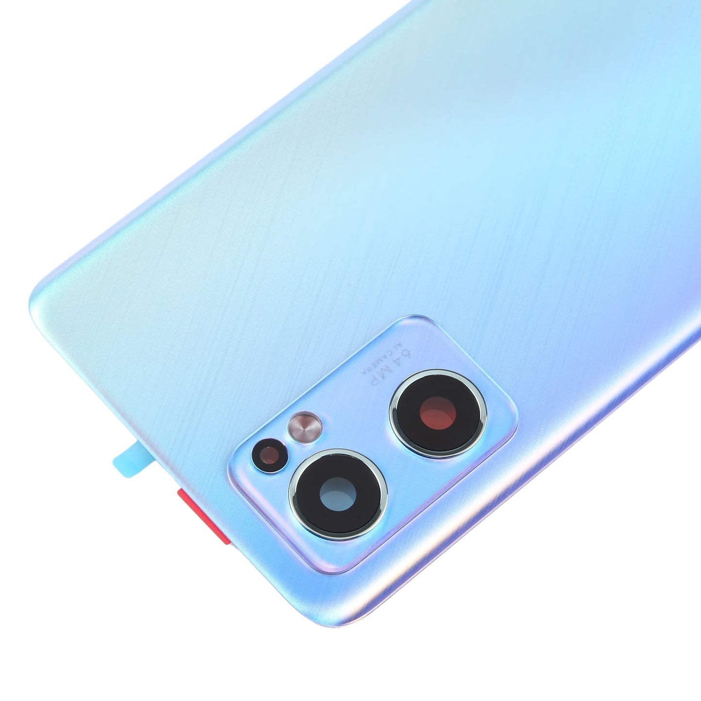 For OPPO Find X5 Lite Original Battery Back Cover with Camera Lens Cover(Blue)