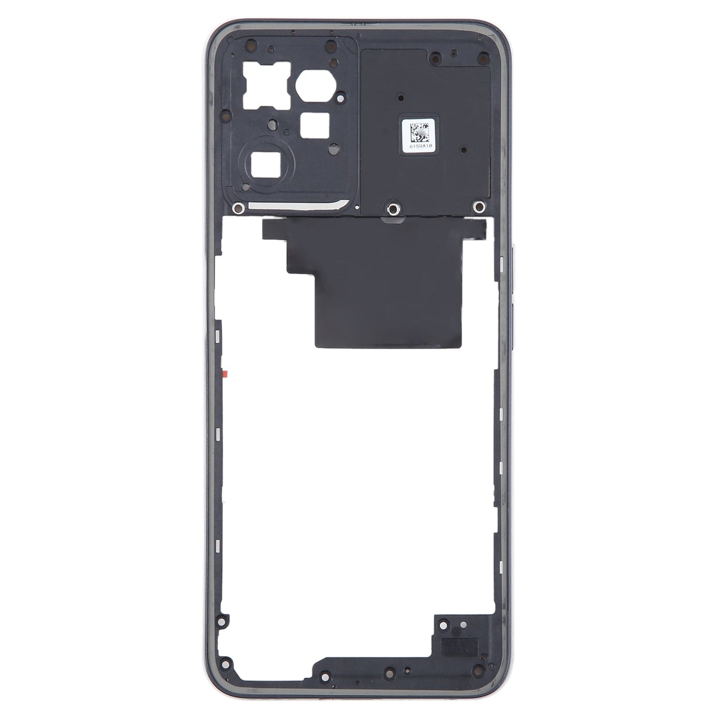 For Realme C35 Original Middle Frame Bezel Plate (Black)