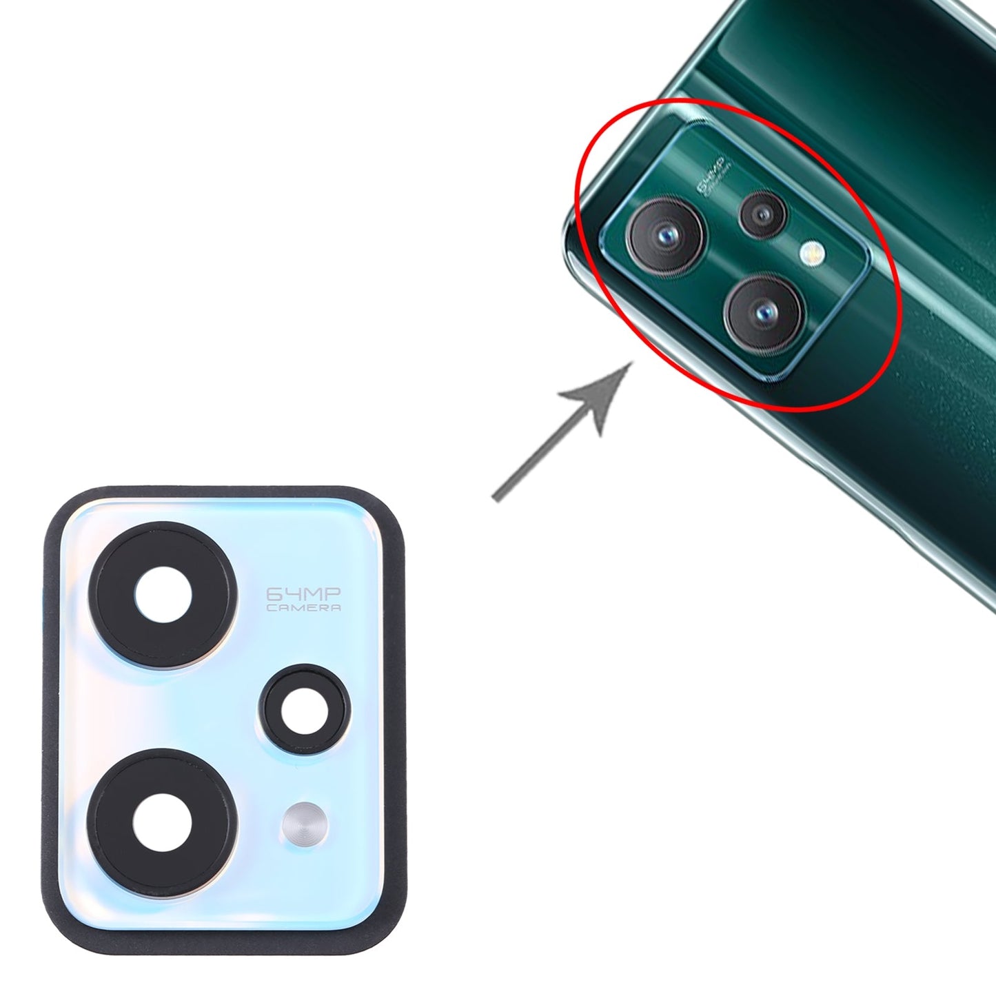 For Realme 9 Pro Original Camera Lens Cover (Blue)