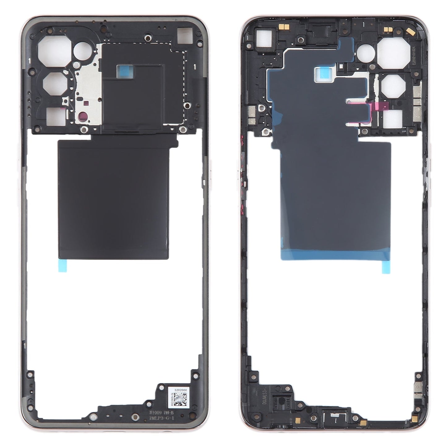 For OPPO Find X3 Lite Original Middle Frame Bezel Plate (Gold)