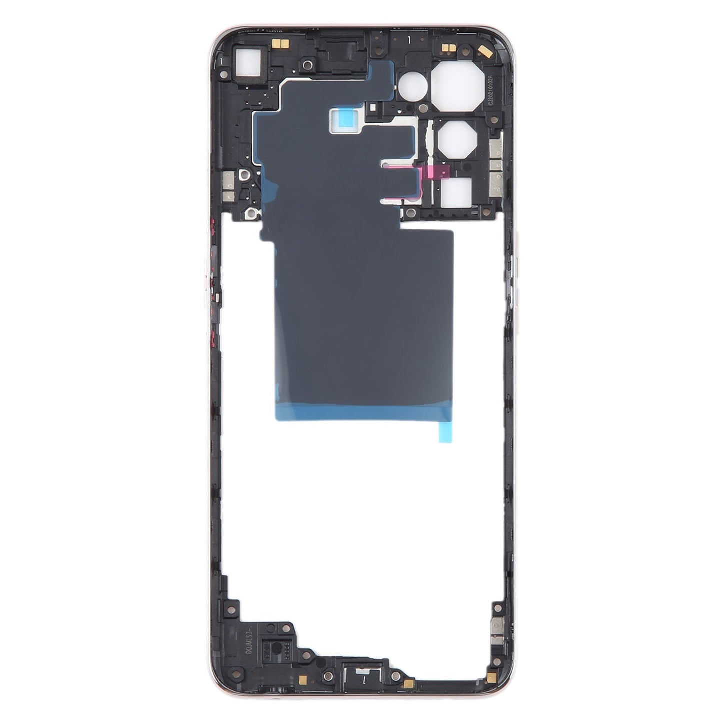For OPPO Reno5 5G Original Middle Frame Bezel Plate (Gold)