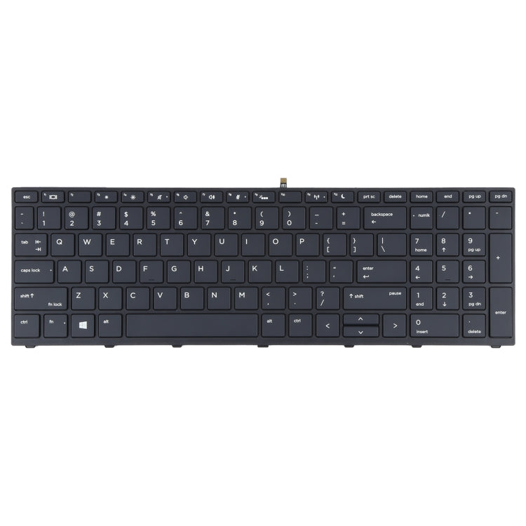 For HP Probook 450 G5 455 G5 470 G5 650 G4 650 G5 US Version Keyboard with Backlight (Black)