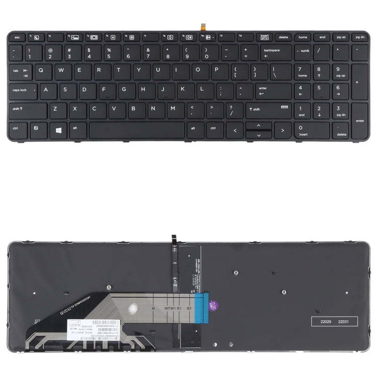 For HP Probook 650 G2 G3 655 G3 450 G3 841137-001 US Version Keyboard with Backlight