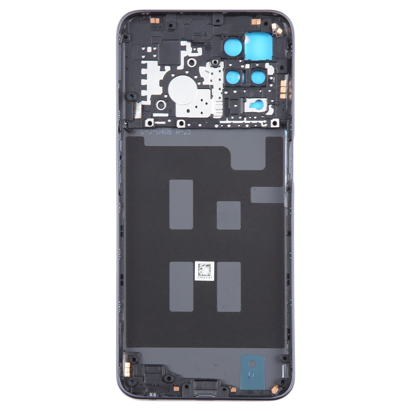 For Realme V13 Original Battery Back Cover with Middle Frame(Black)
