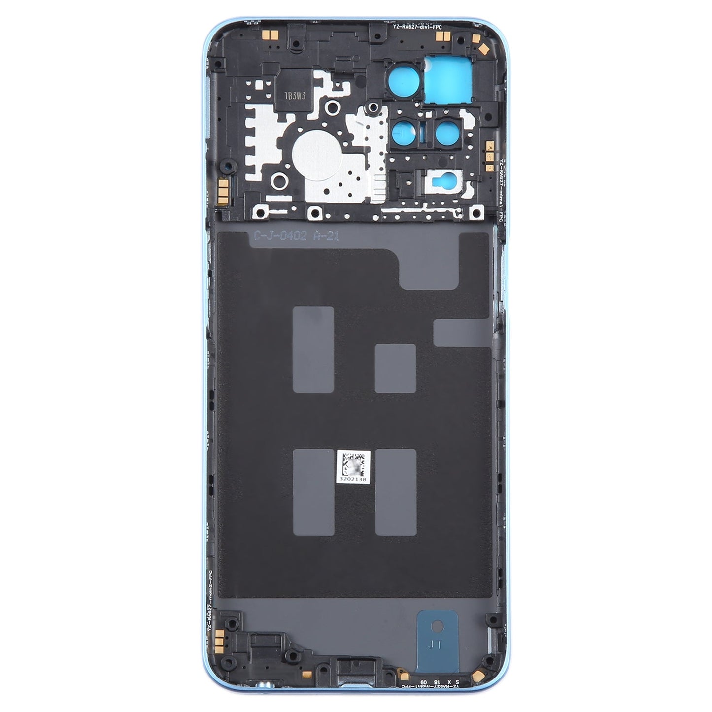 For Realme V13 Original Battery Back Cover with Middle Frame(Blue)