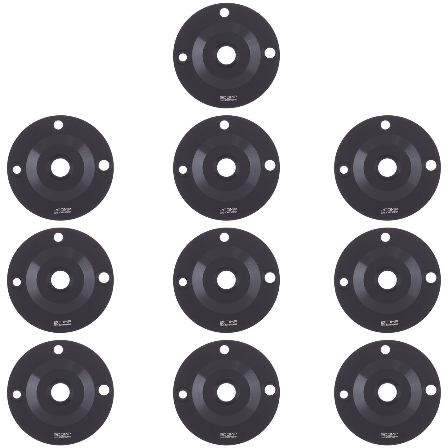 10 PCS Back Camera Lens for Realme 11 Pro+ (Black)