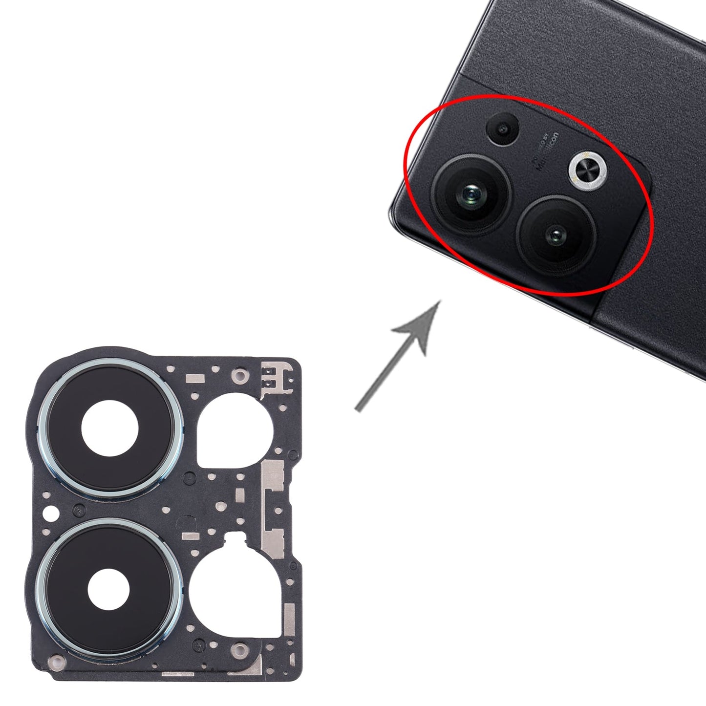 For OPPO Reno9 Pro+ Original Camera Lens Cover (Blue)