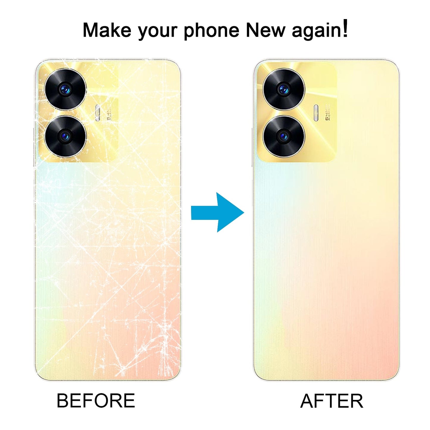 For Realme C55 Original Battery Back Cover with Camera Lens Cover (Green)