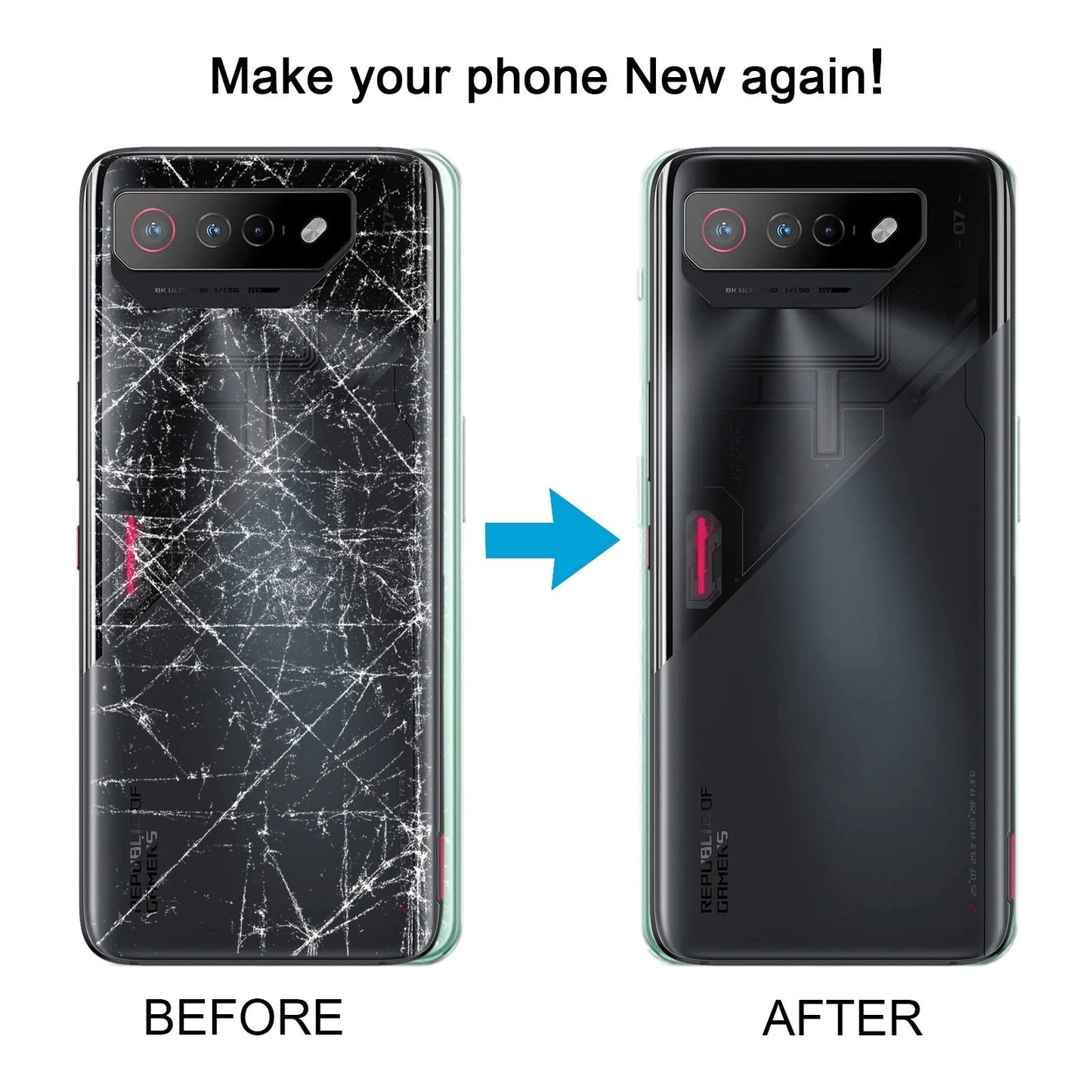 For Asus ROG Phone 7 Battery Back Cover with NFC