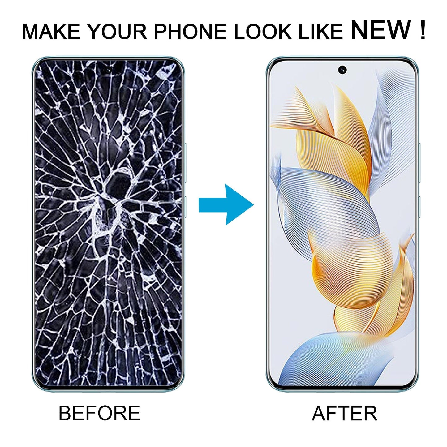 For Honor 90 Original LCD Screen Digitizer Full Assembly with Frame (Black)