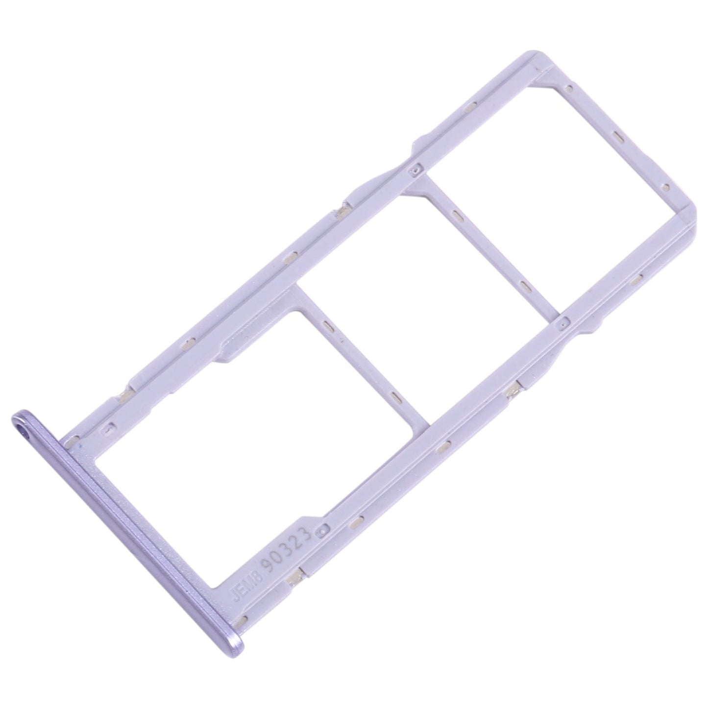 For Motorola Moto G7 Play SIM Card Tray + SIM Card Tray + Micro SD Card Tray (Purple)