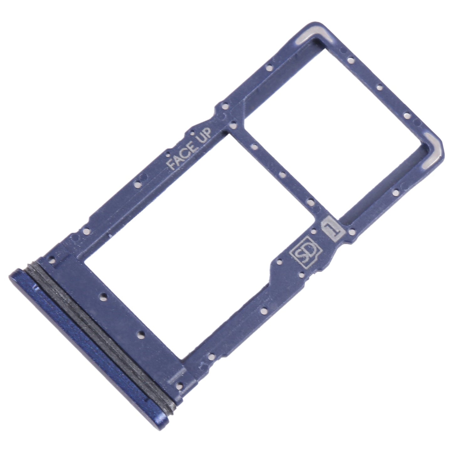 For Motorola Moto G Stylus 2022 SIM Card Tray + Micro SD Card Tray (Blue)
