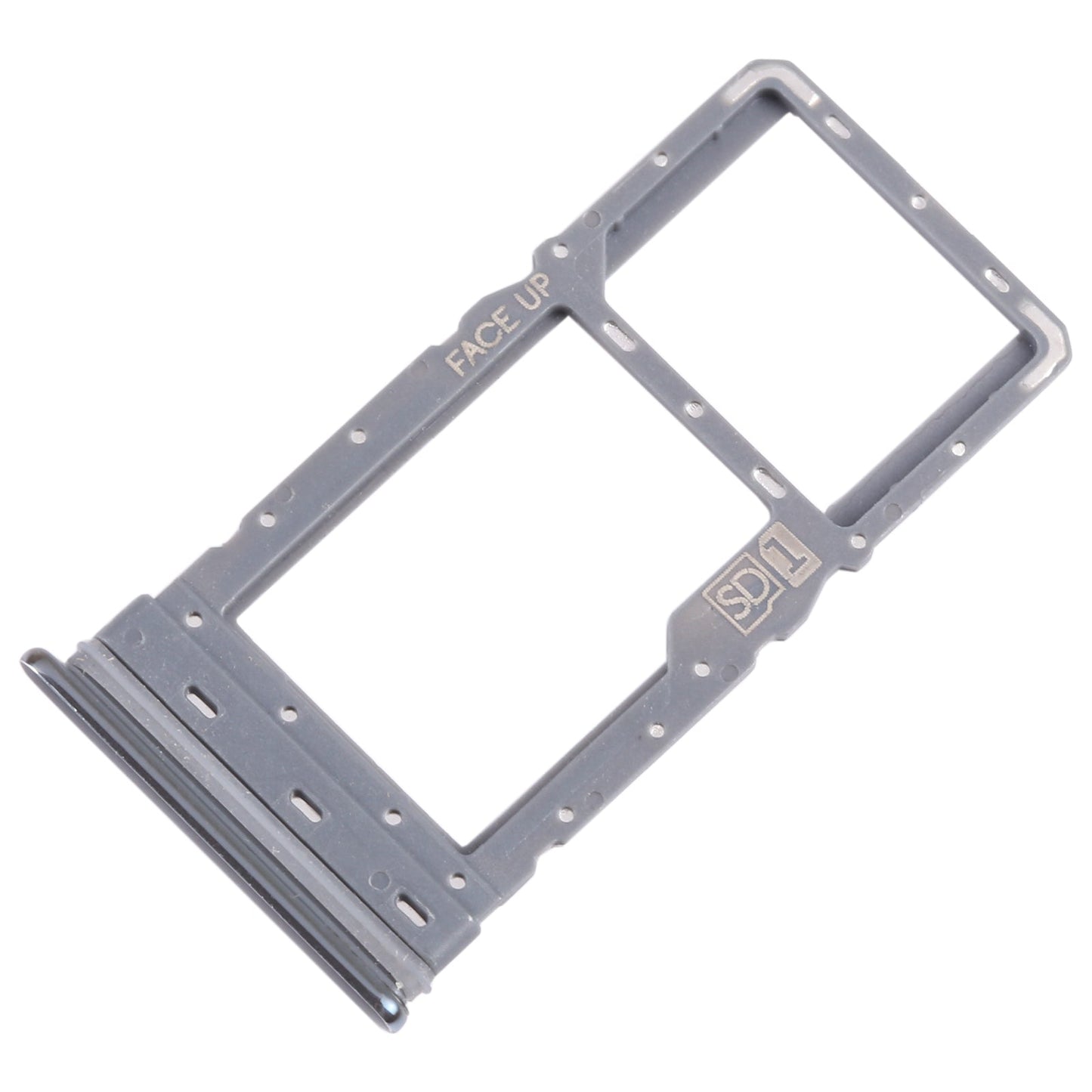 For Motorola Moto G Stylus 2021 SIM Card Tray + Micro SD Card Tray (Silver)