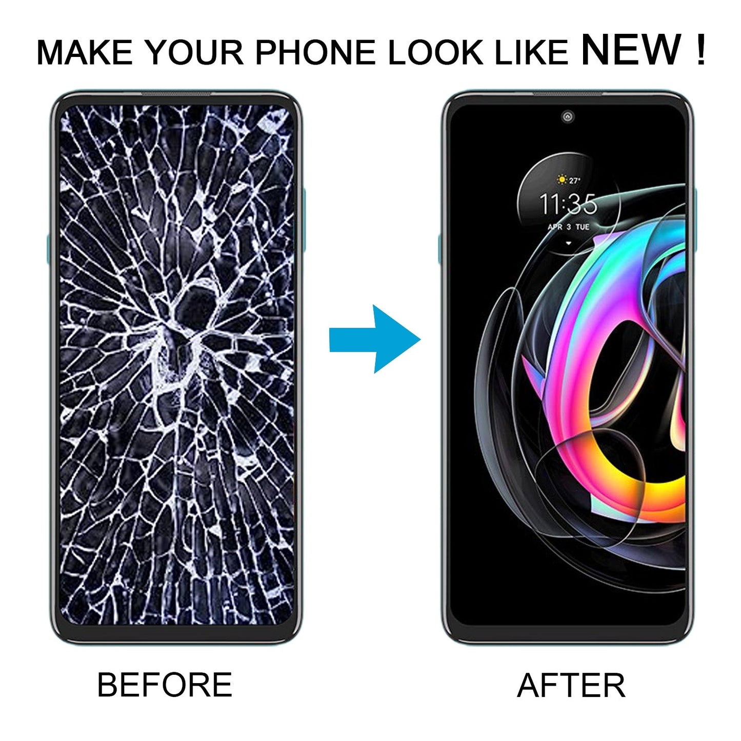 TFT Material LCD Screen and Digitizer Full Assembly for Motorola Edge 20 Lite