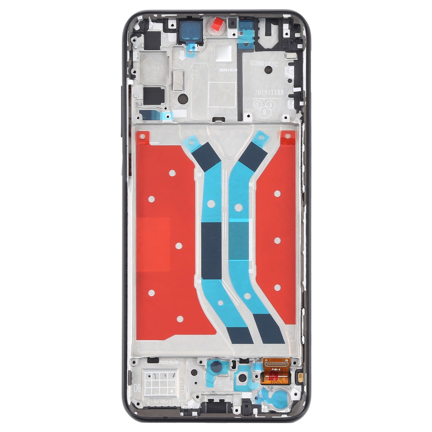 LCD Screen and Digitizer Full Assembly With Frame for Huawei P Smart S (Black)