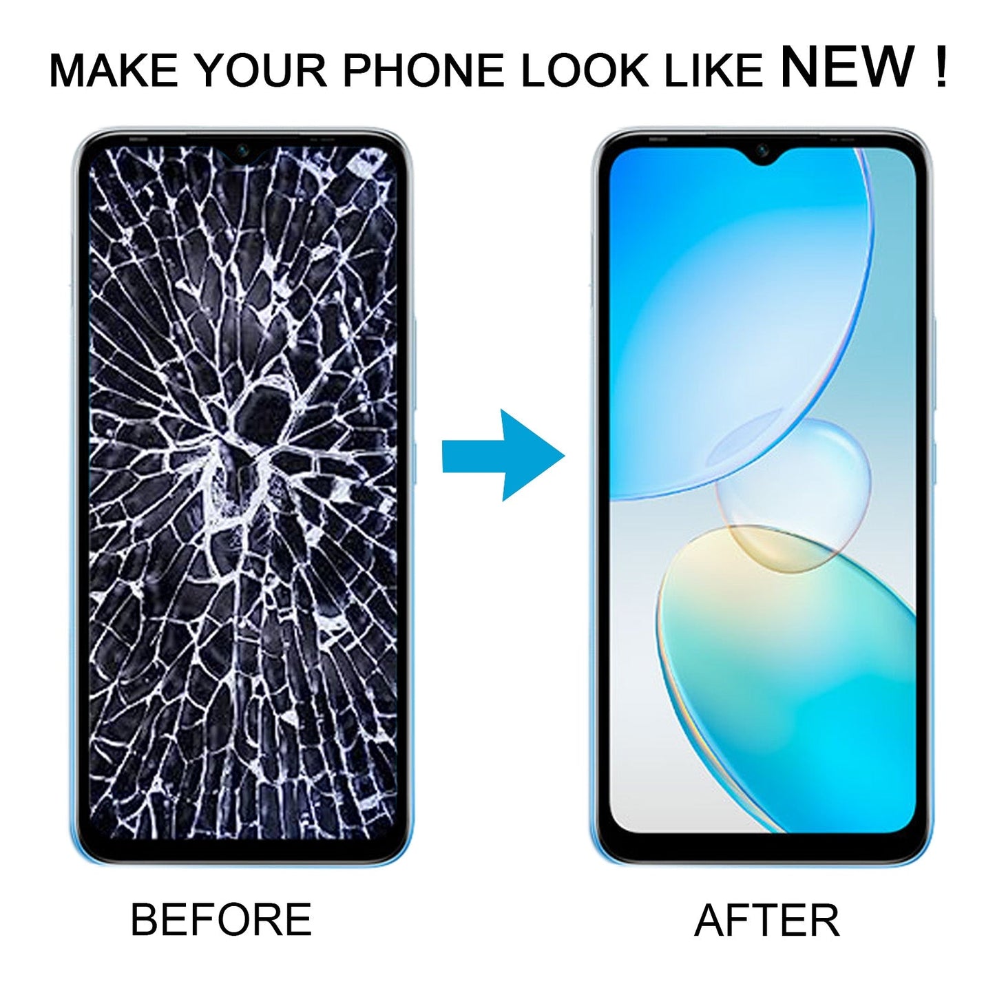 LCD Screen and Digitizer Full Assembly for Infinix Hot 12i