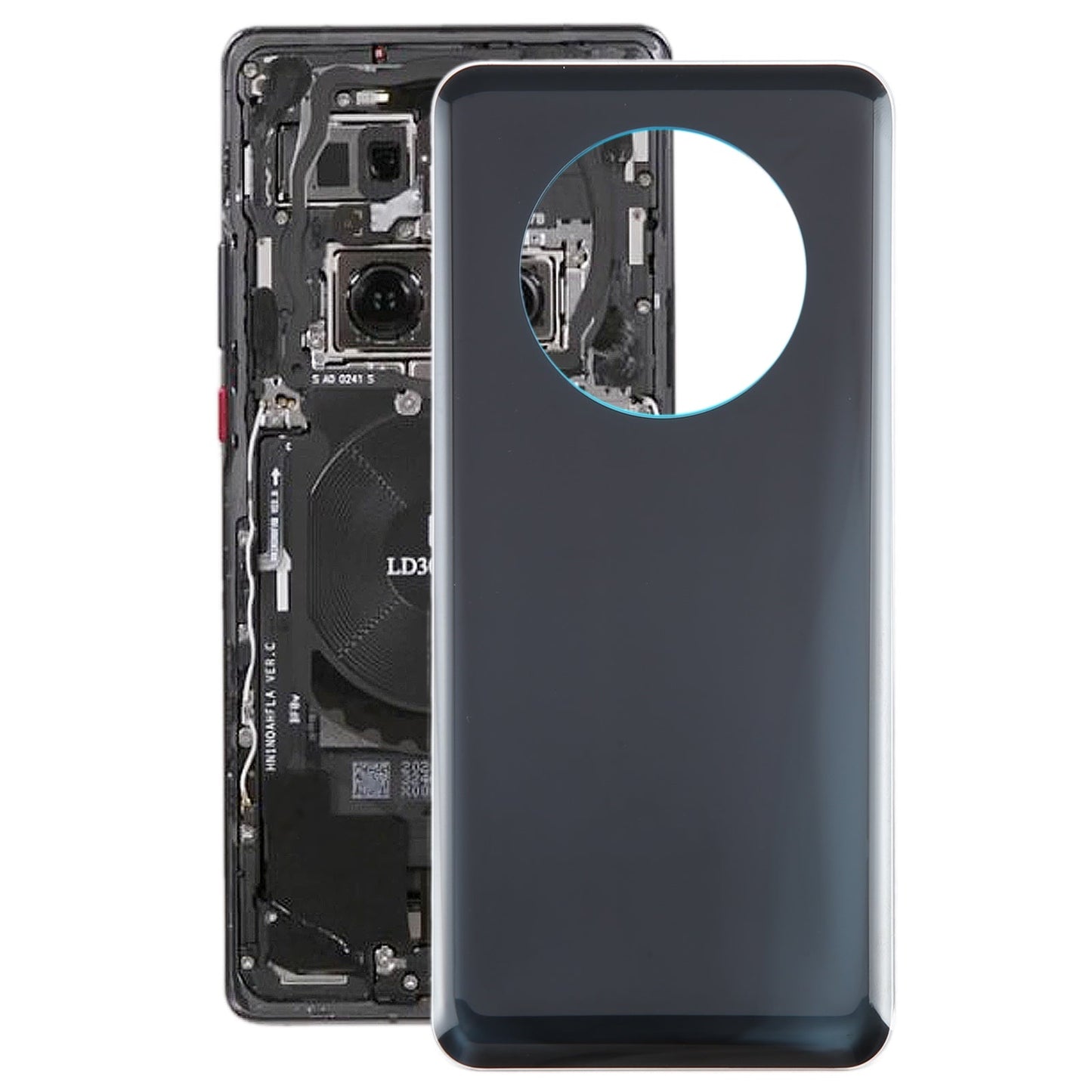 For Huawei Mate 50 Battery Back Cover(Black)