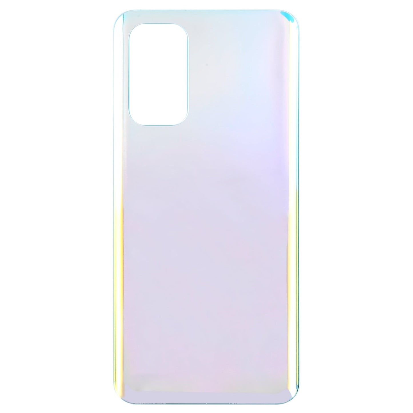 For OPPO Find X3 Lite Glass Material Battery Back Cover(Bright Silver)