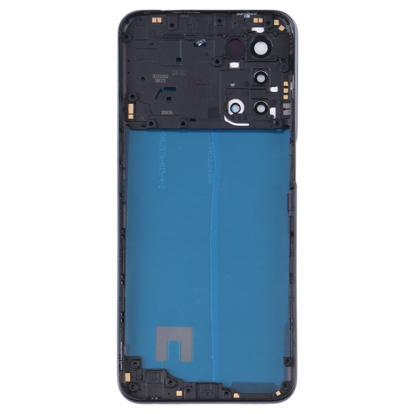For OPPO A93 5G Battery Back Cover with Middle Frame(Black)