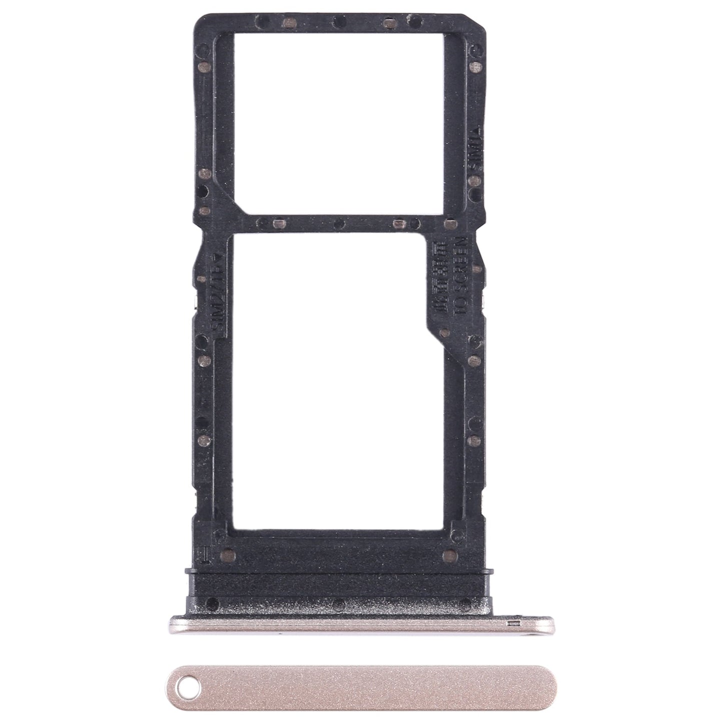 For Huawei Enjoy 30 Plus SIM + SIM / Micro SD Card Tray (Gold)