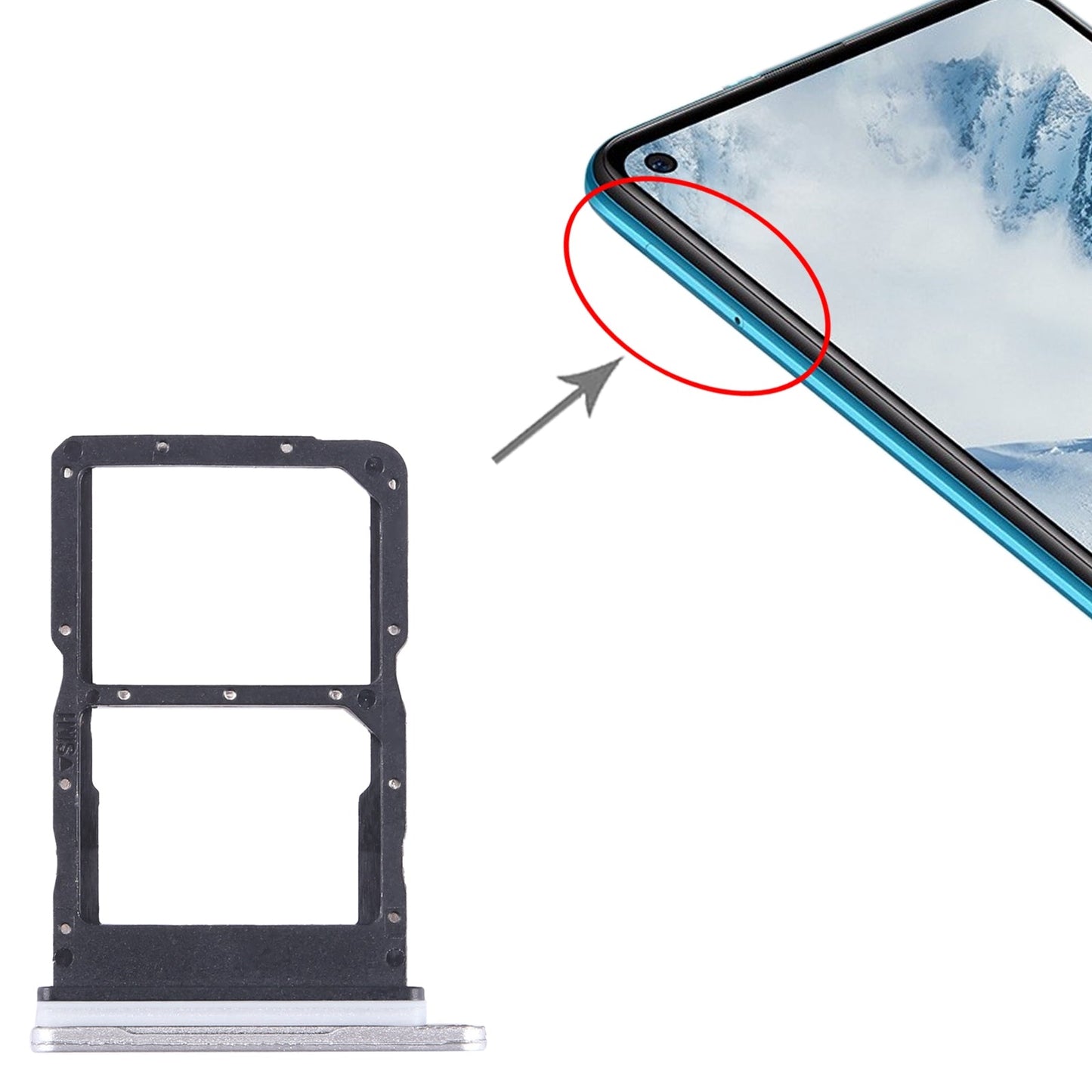 For Huawei Maimang 20 SIM + SIM Card Tray (Silver)