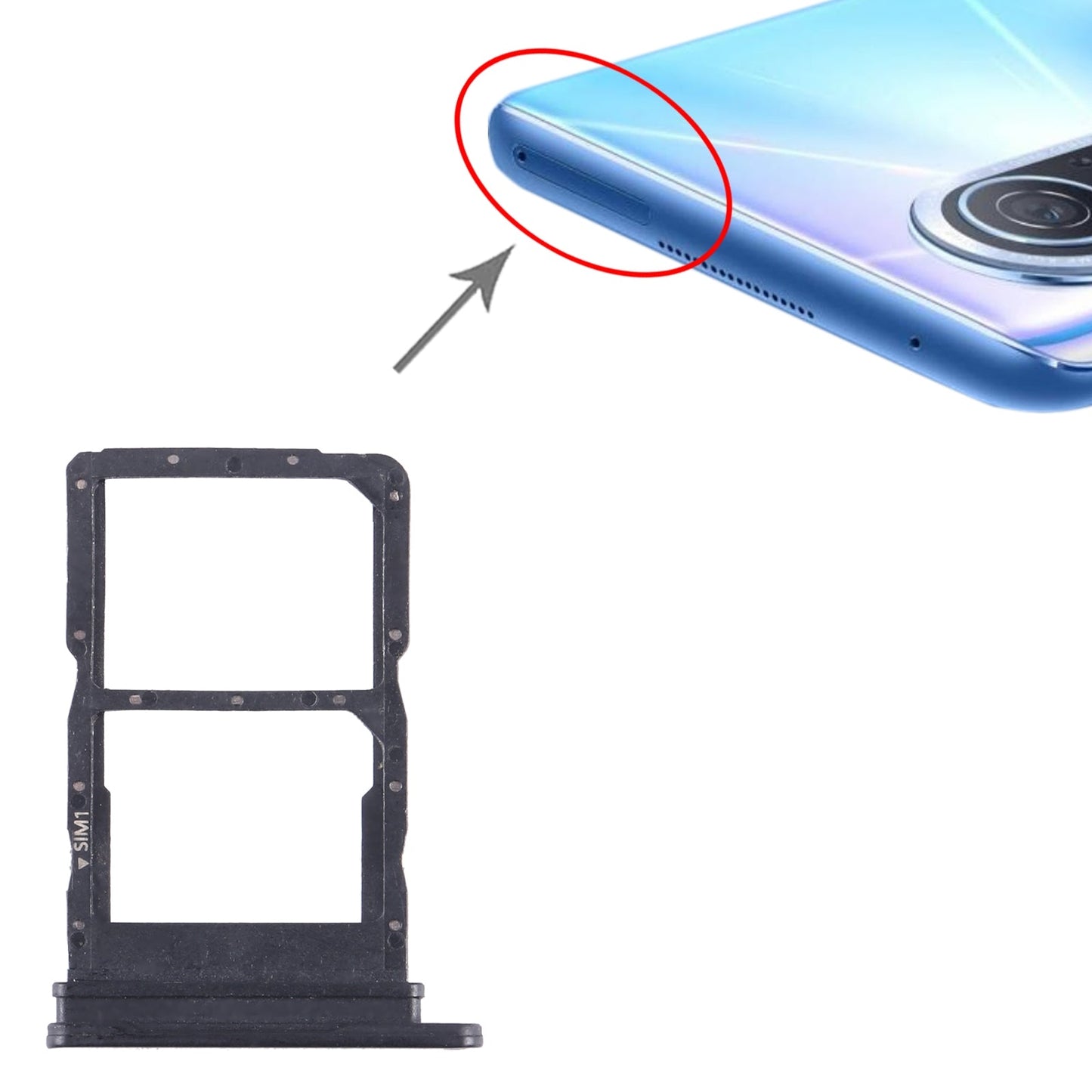 For Huawei nova 10 Youth SIM + SIM Card Tray (Dark Blue)