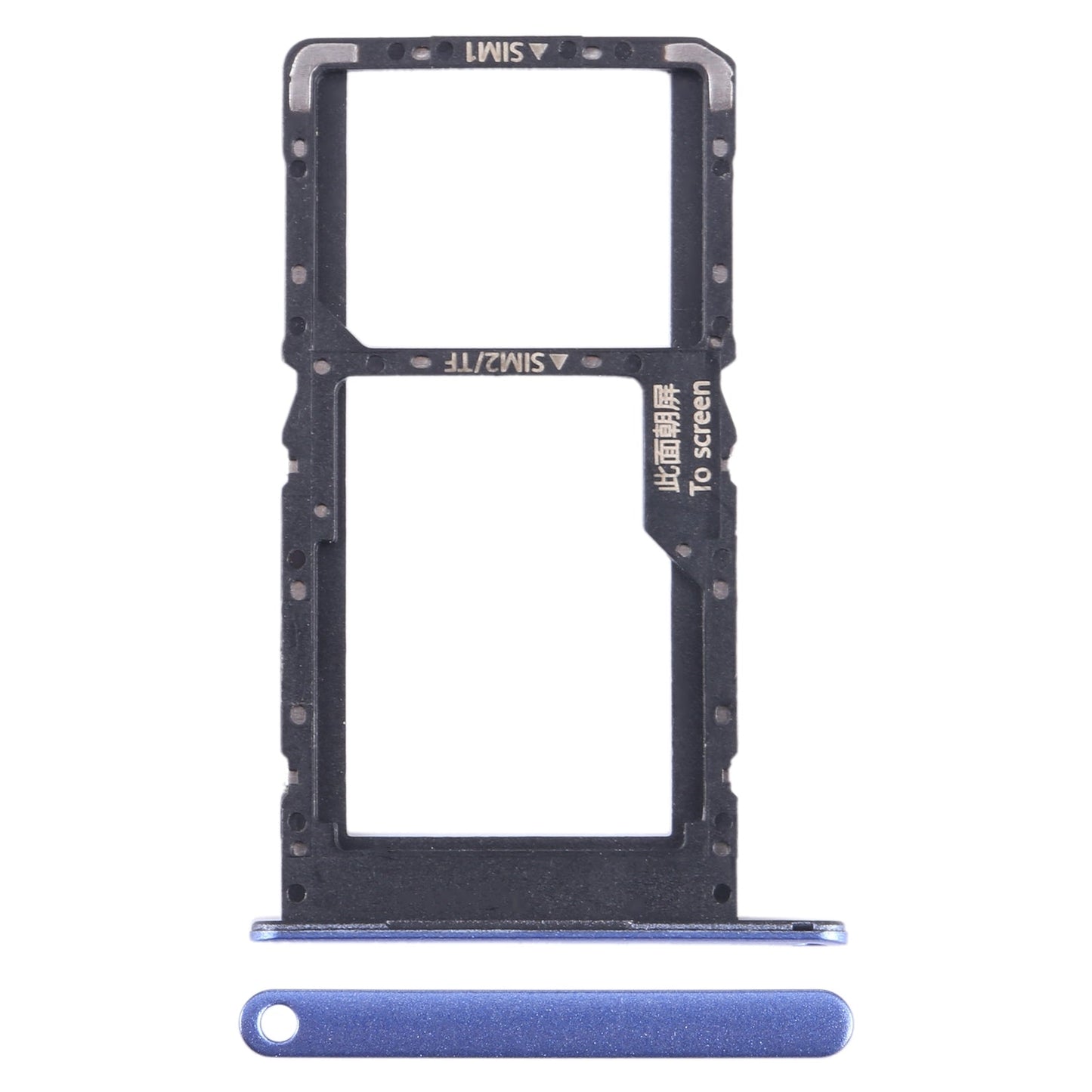For Huawei nova Y70 SIM + SIM / Micro SD Card Tray (Blue)