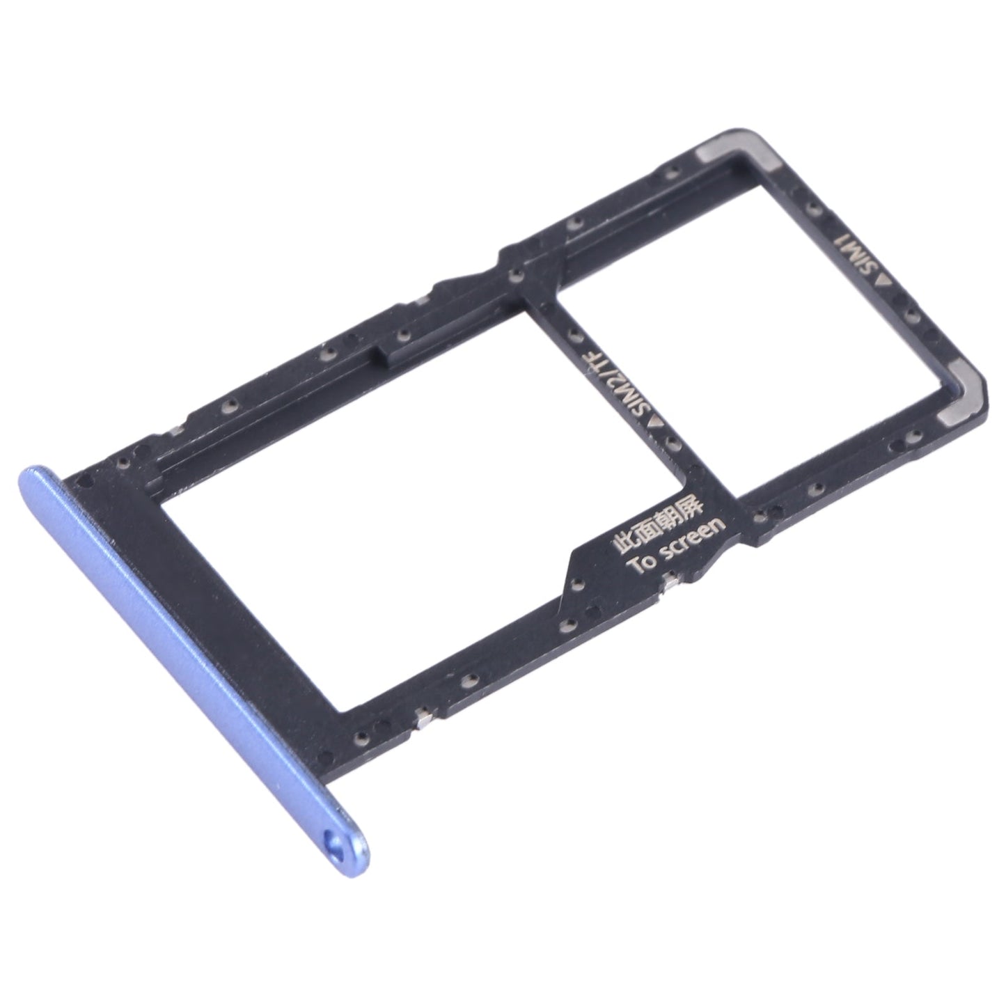 For Huawei Enjoy 50 SIM + SIM / Micro SD Card Tray (Blue)