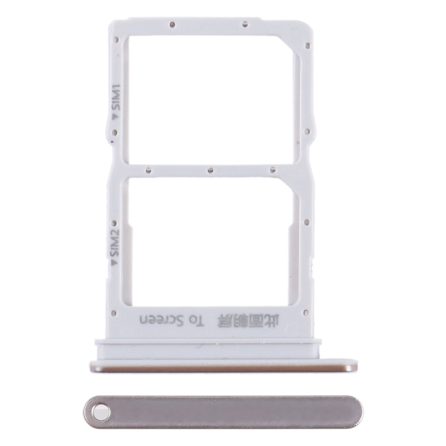 For Huawei Nzone S7 Pro+ 5G SIM + SIM Card Tray (Gold)