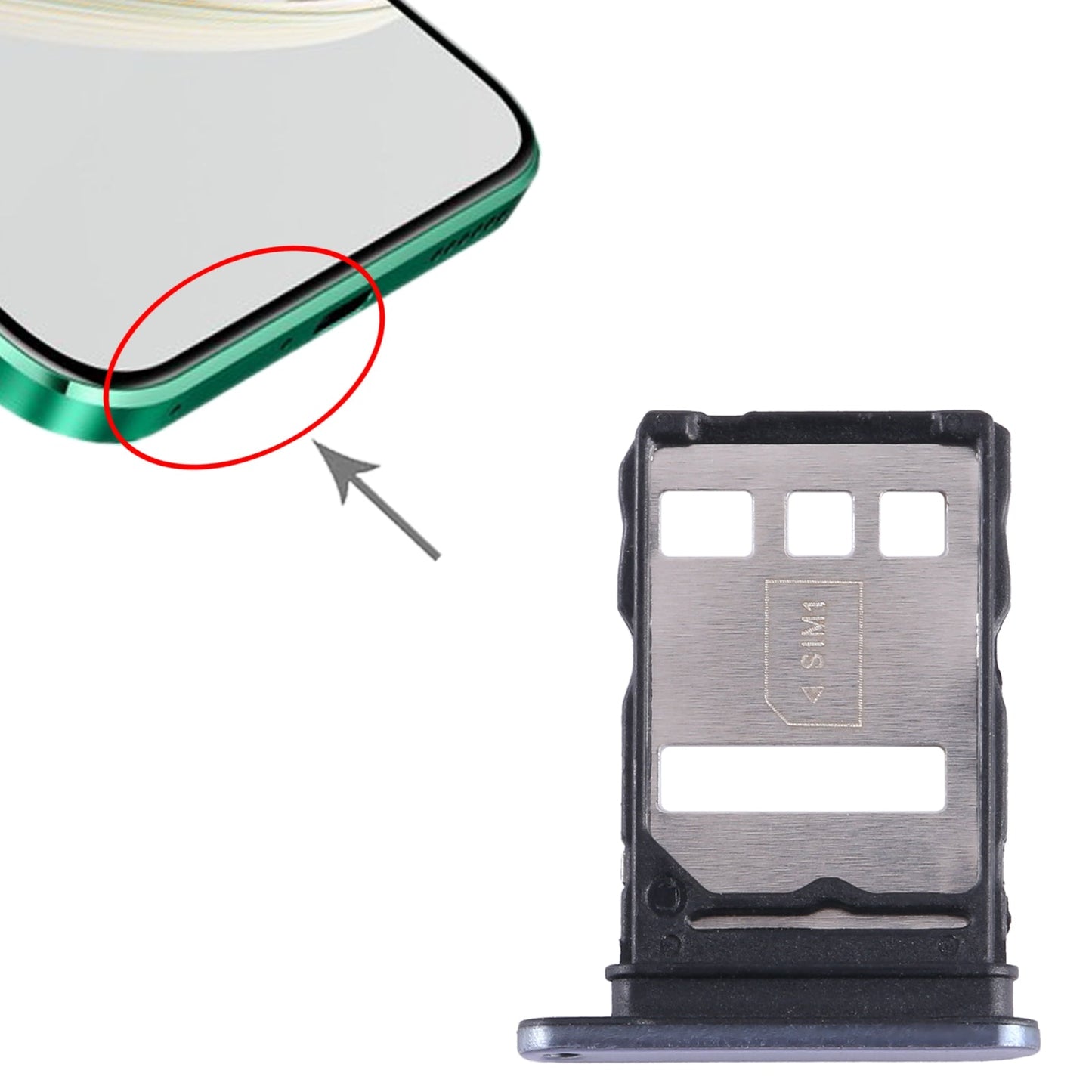 For Huawei Nzone S7 Pro 5G SIM Card Tray (Silver)