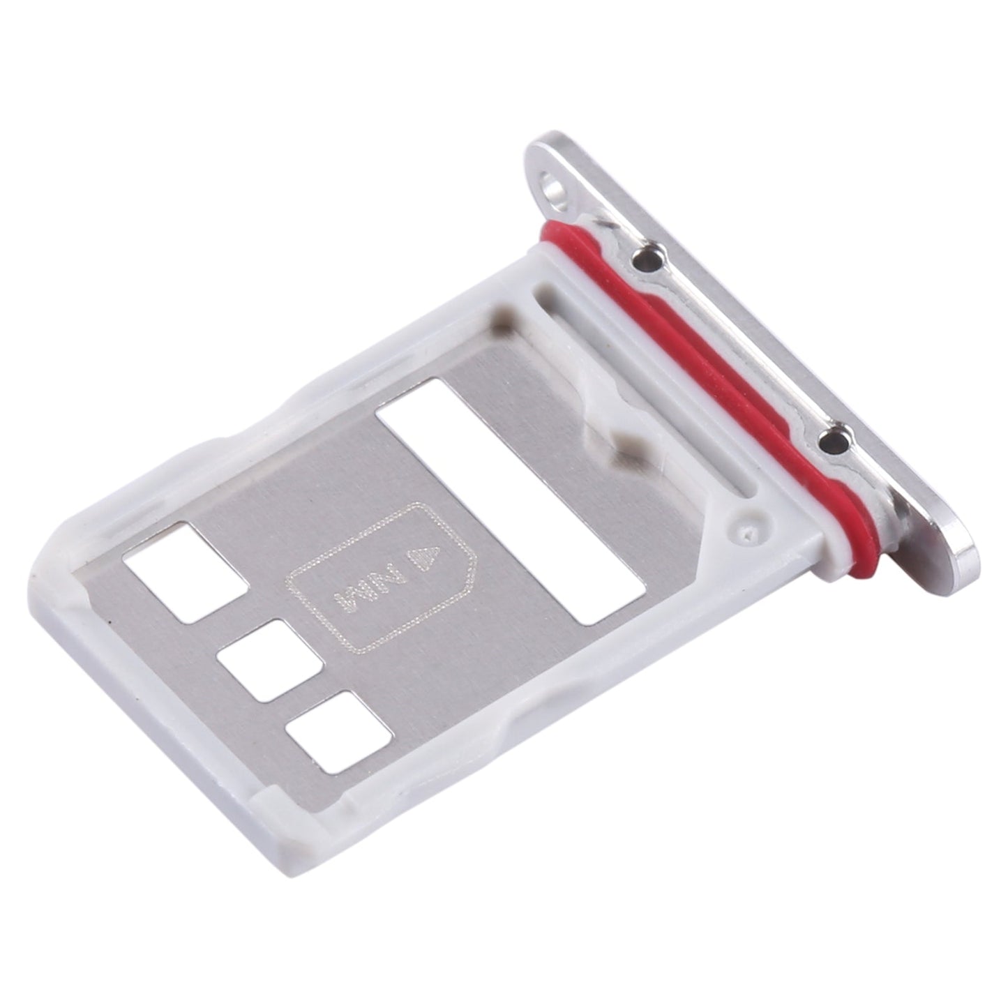 For Huawei Mate 50 SIM + NM Card Tray (Silver)