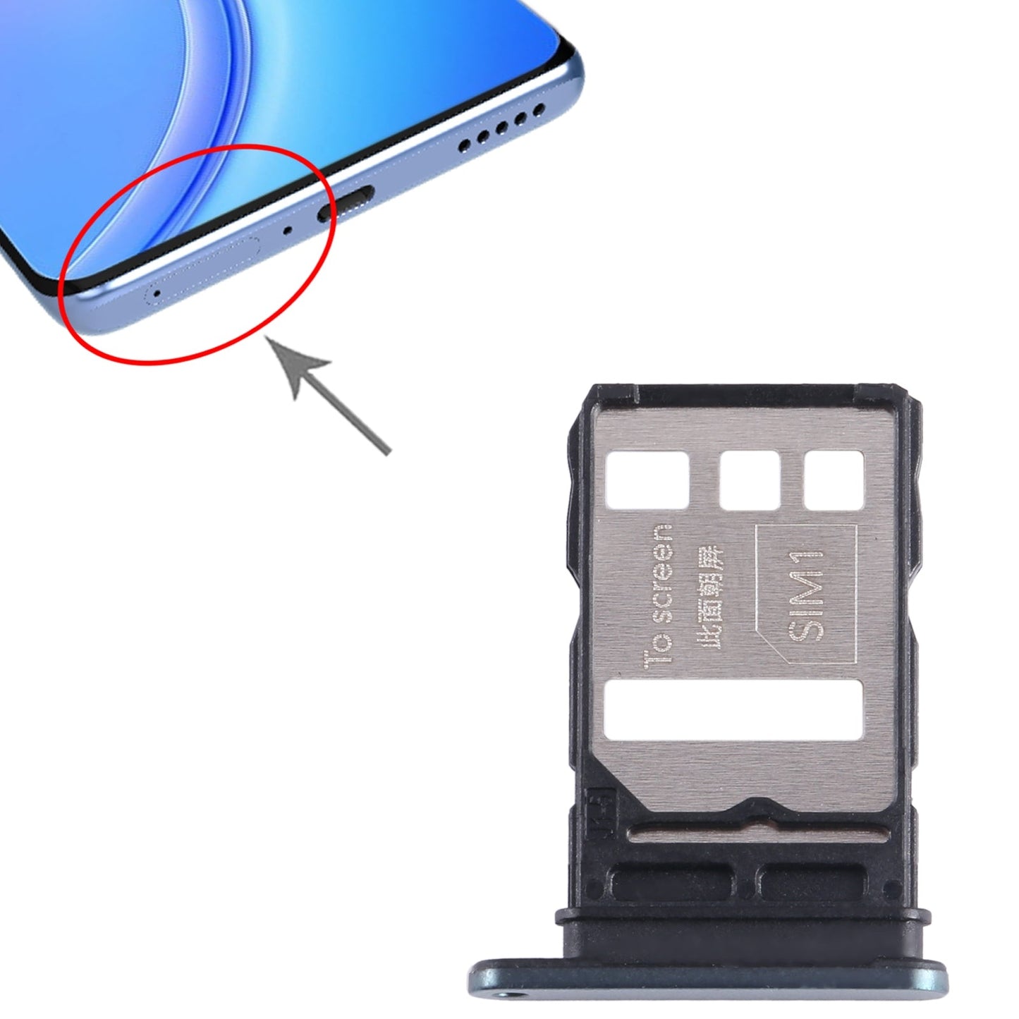 For Honor 60 Pro SIM + SIM Card Tray (Green)