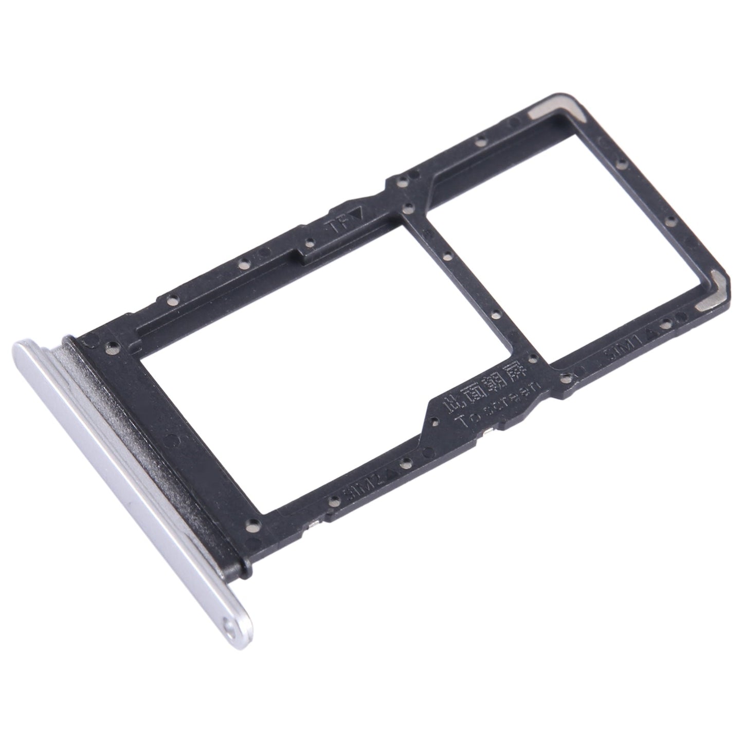 For Honor Play 30 SIM + SIM / Micro SD Card Tray (Silver)