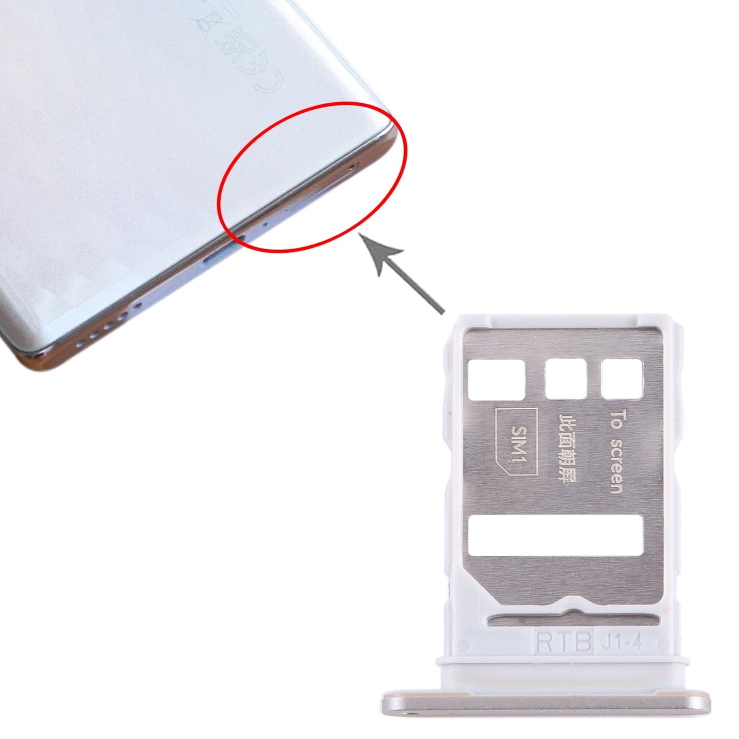 For Honor 70 Pro SIM + SIM Card Tray (Gold)