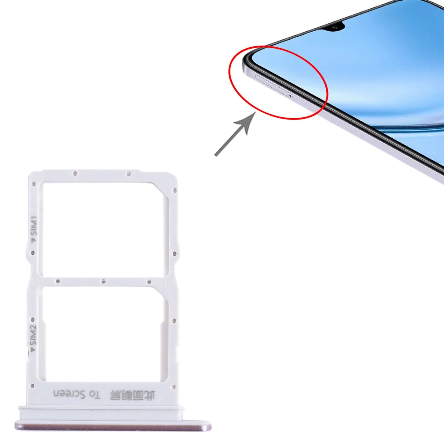 For Honor Play 20 Pro SIM + SIM Card Tray (Purple)