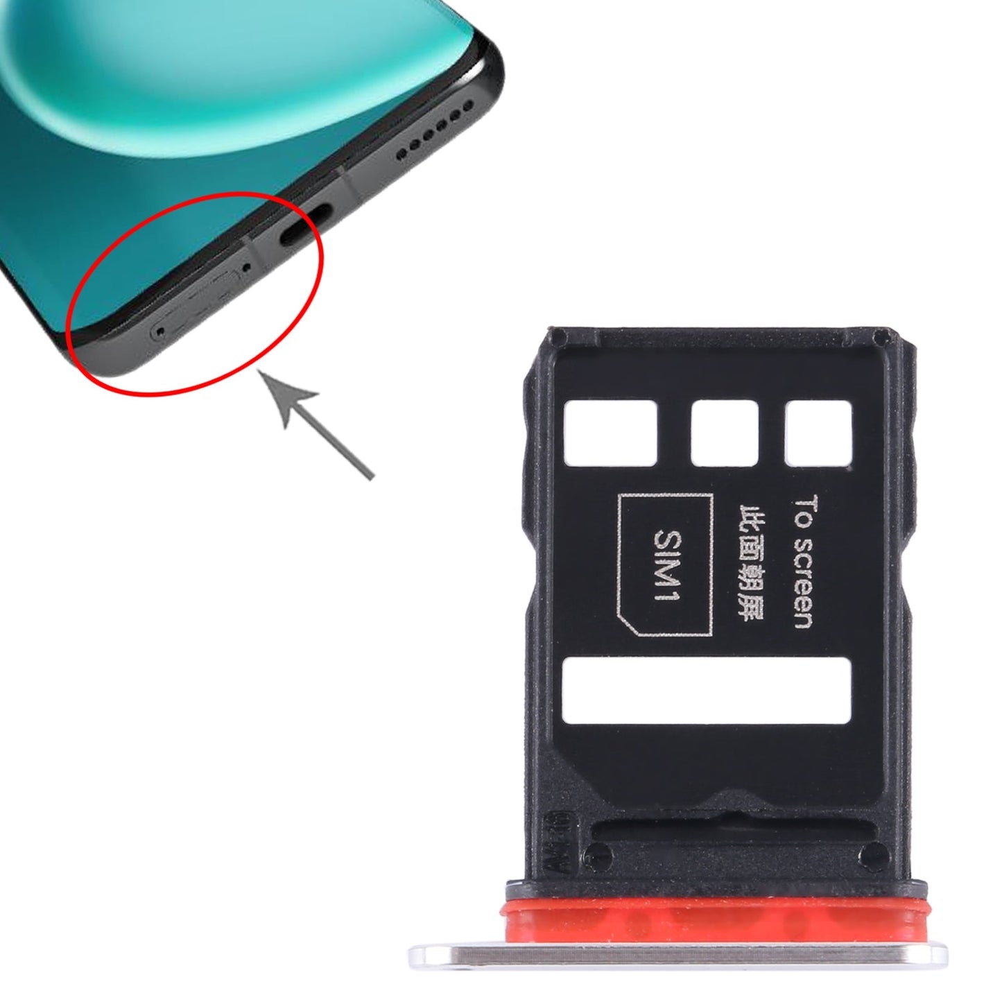 For Honor Magic4 SIM + SIM Card Tray (Gold)