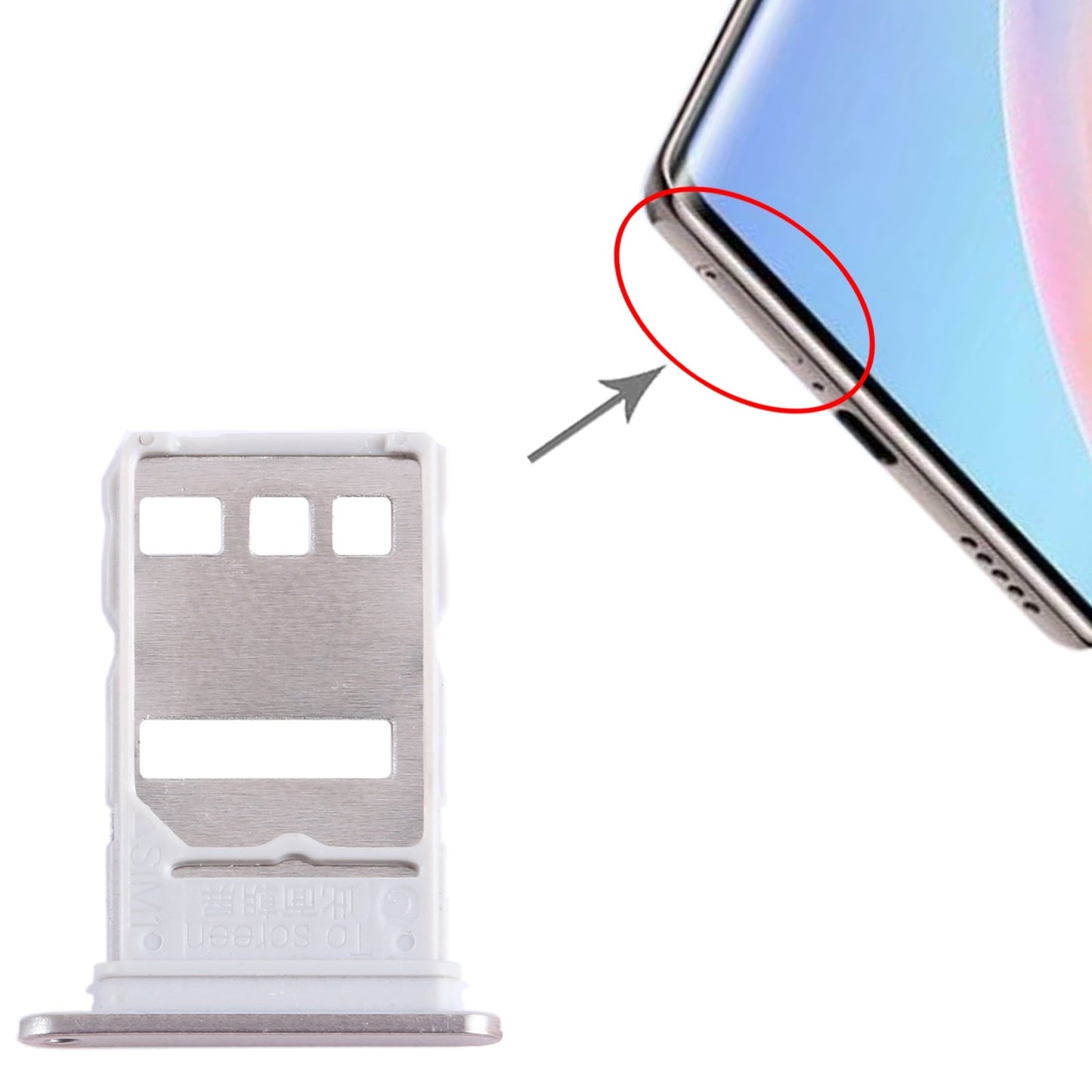 For Honor 60 SE SIM Card Tray (Gold)