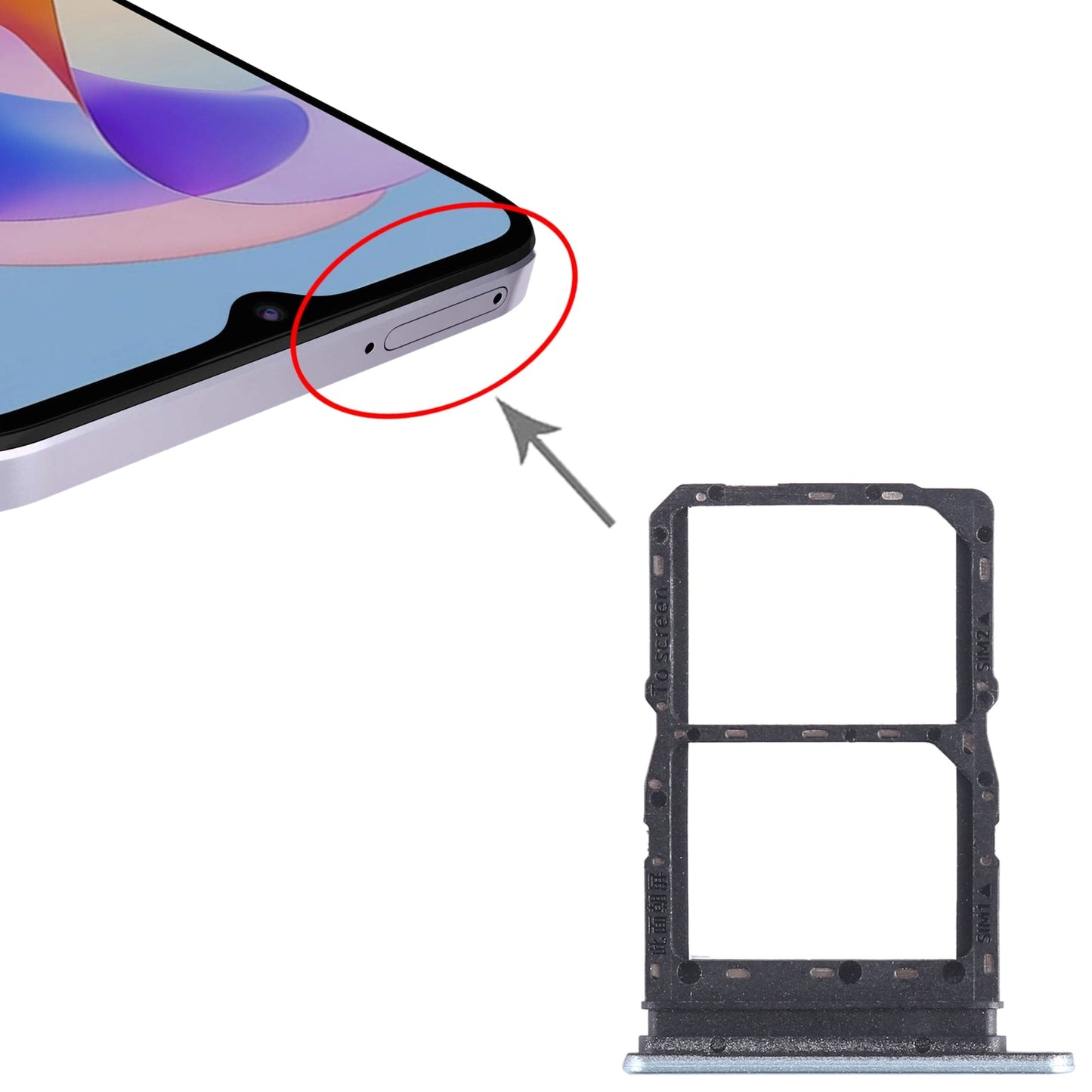 For Honor Play 40C SIM + SIM Card Tray (Green)