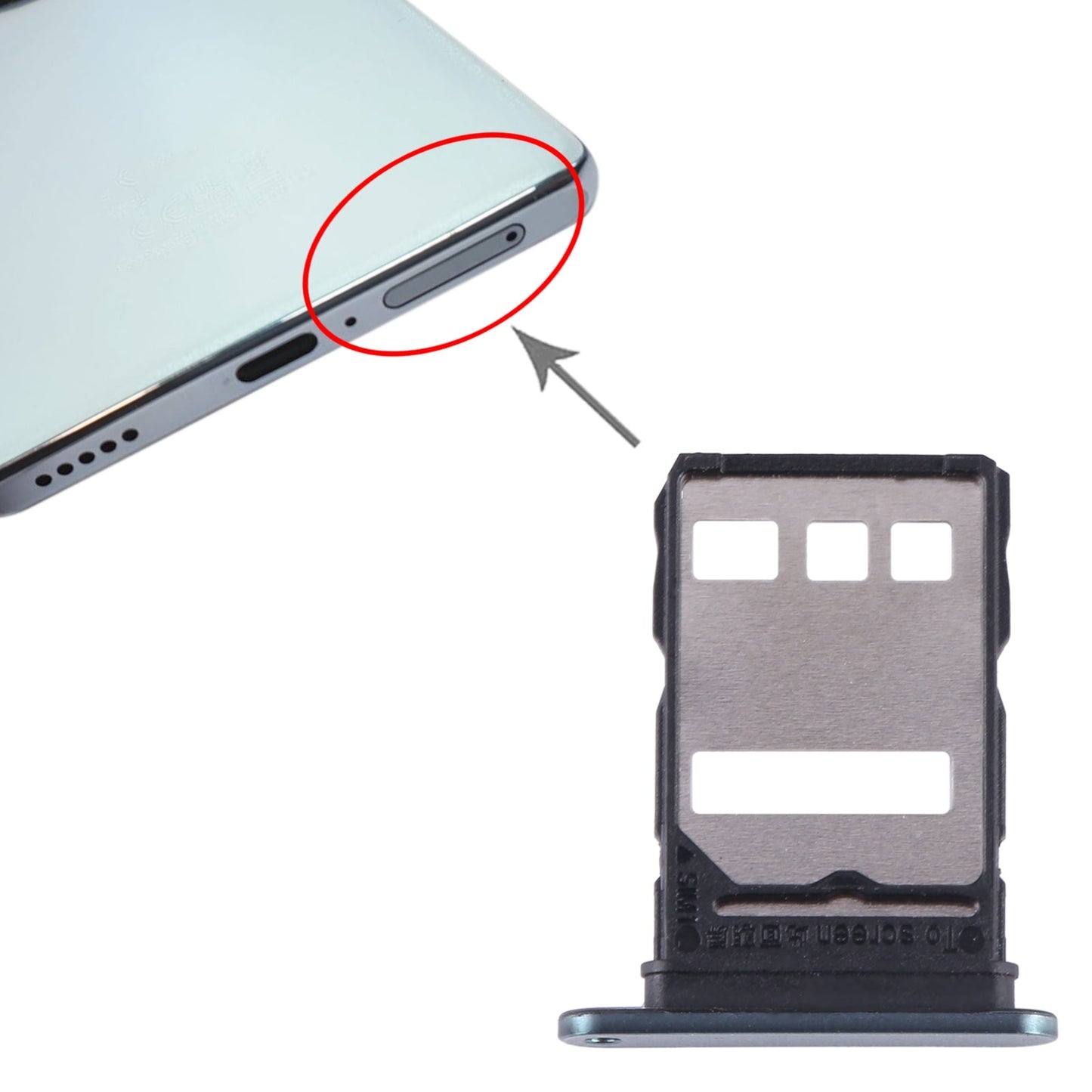 For Honor X9a SIM Card Tray (Green)