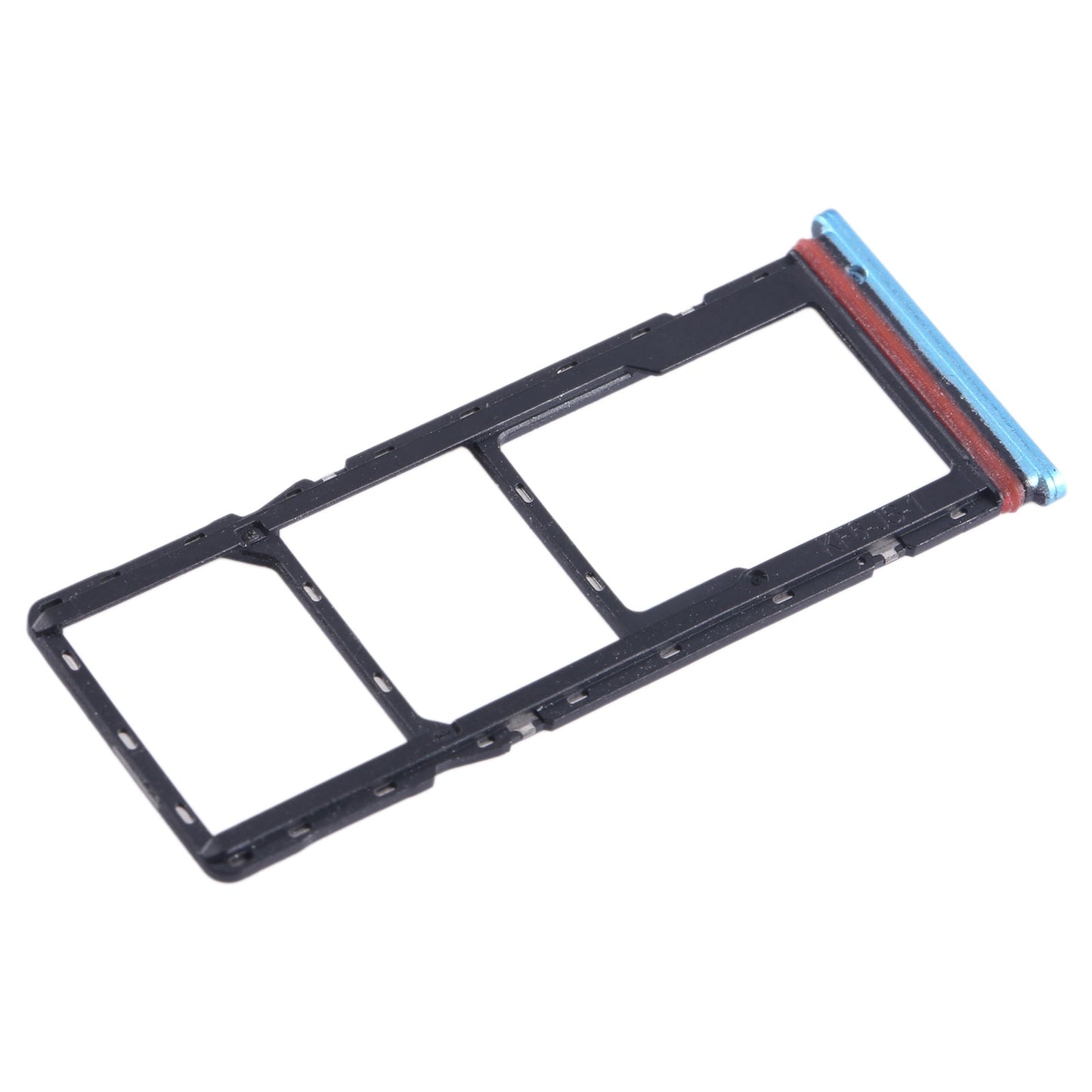 For Tecno Spark 7T SIM Card Tray + SIM Card Tray + Micro SD Card Tray (Blue)