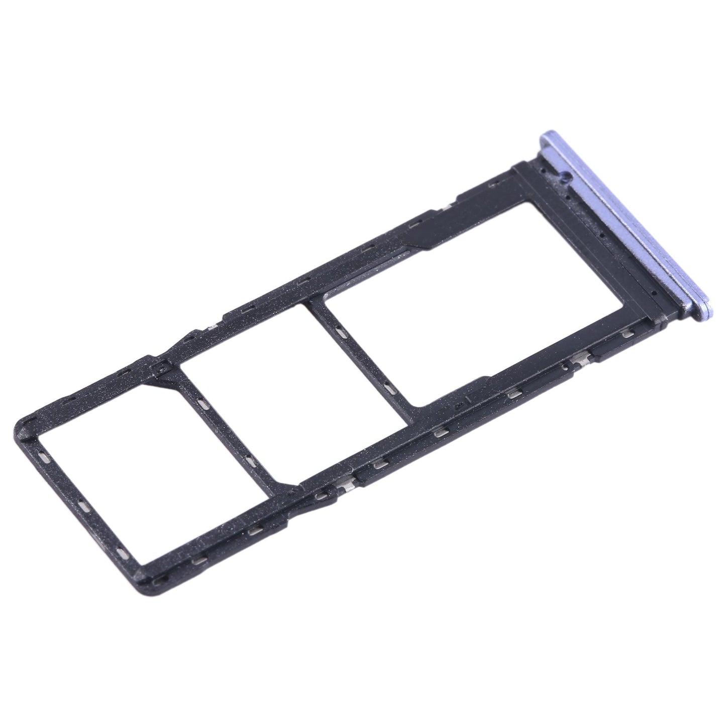 For Tecno Spark Go 2022 SIM Card Tray + SIM Card Tray + Micro SD Card Tray (Purple)