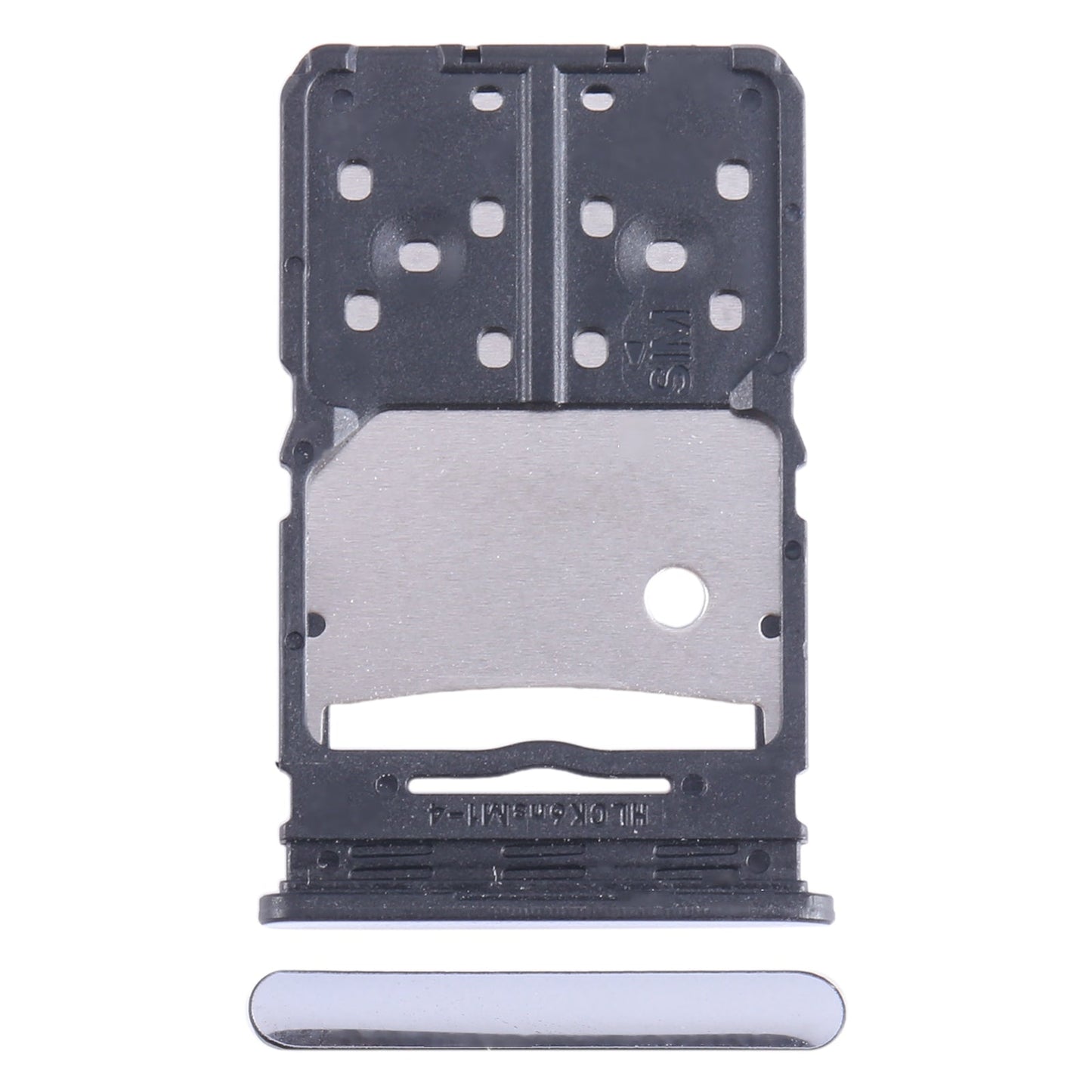 For Tecno Camon 20 Pro SIM Card Tray + Micro SD Card Tray (Silver)