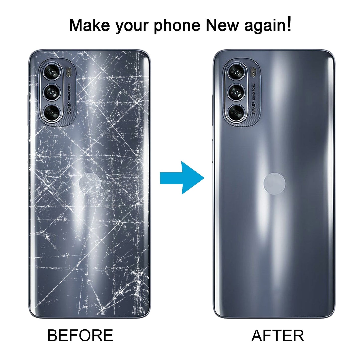 For Motorola Moto G62 5G Original Battery Back Cover(Grey)